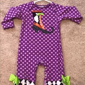 Witch Boot Romper